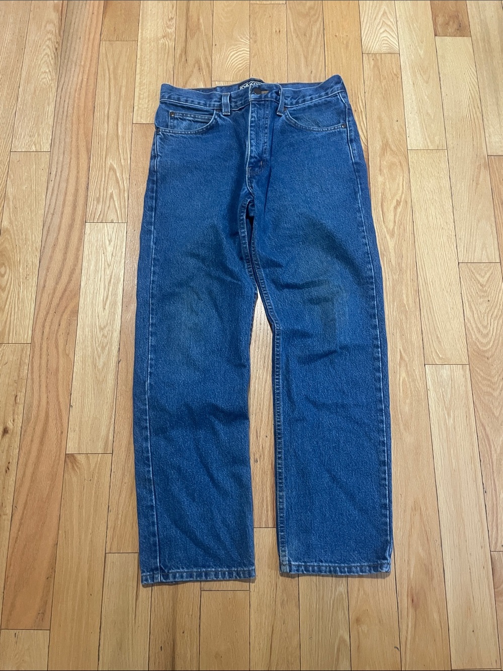 Men's Straight-Leg Jeans in Dark Blue